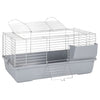 Vidaxl Animal Loft Piccoli animali 80x45x39 cm polipropene e grigio metallico
