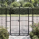 Cancello Vidaxx 121x8x150 cm in ferro battuto nero