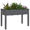 Vidaxx macetero con forro 118x59x76 cm madera maciza de pino gris