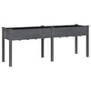 Plantilla Vidaxl con revestimiento de 203x53x76 cm de gris sólido