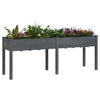 Plantilla Vidaxl con revestimiento de 203x53x76 cm de gris sólido