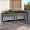 Plantilla Vidaxl con revestimiento de 203x53x76 cm de gris sólido
