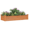Plantador Vidaxl elevado con revestimiento de 120x45x25 cm Pine Brown