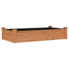 Plantador Vidaxl elevado con revestimiento de 120x60x25 cm Pine Brown