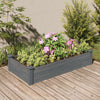 Plantador Vidaxl elevado con revestimiento de 120x60x25 cm de pino