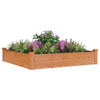 Plantador Vidaxl elevado con revestimiento de 120x120x25 cm Pine Brown