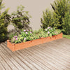 Plantador Vidaxl elevado con revestimiento de 240x45x25 cm Pine Brown