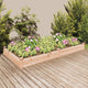 Vidaxl fioriera sollevata con fodera 240x120x25 cm Pineo solido
