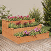 Plantador Vidaxl elevado 120x120x56 cm de pino sólido