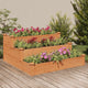 Plantador Vidaxl elevado 120x120x56 cm de pino sólido