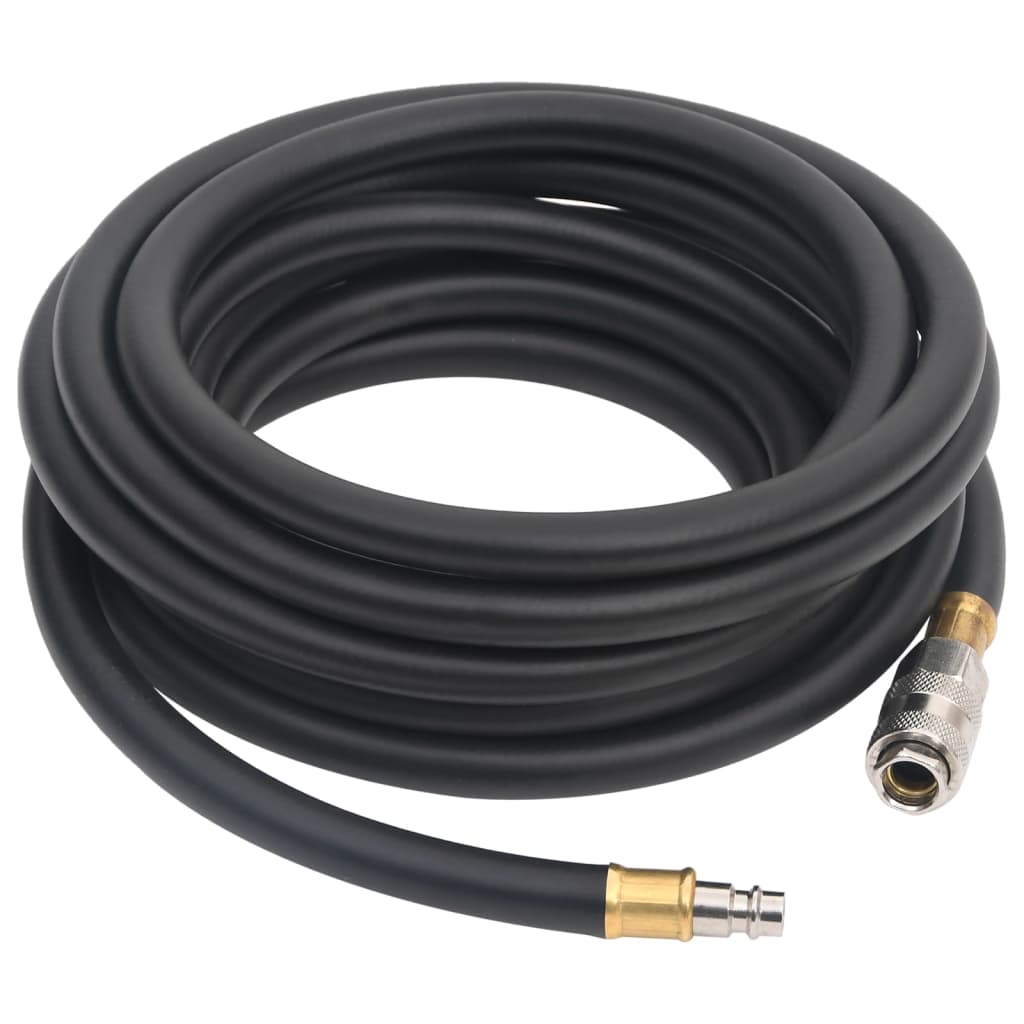 Vidaxl Hose Air Hose Hybrid 0.6 '' 10 m in gomma e PVC nero