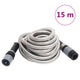 Vidaxl giardino tubo con testa a spruzzo 0,6 '' colore argento in acciaio inossidabile da 15 m