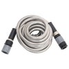 Vidaxl Garden Manguera con cabeza de aerosol 0.6 '' 22.5 M Silver de acero inoxidable