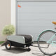 Vidaxl Bicycle Trailer 30 kg di ferro nero e grigio