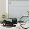 Vidaxl Bicycle Trailer 30 kg di ferro nero