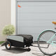 Vidaxl Bicycle Trailer 30 kg di ferro nero