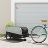 Vidaxl Bicycle Trailer 45 kg di ferro nero e grigio