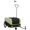 Vidaxl remolque de bicicleta 45 kg de hierro negro y verde