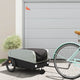 Vidaxl Bicycle Trailer 45 kg di ferro nero e grigio