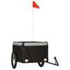TRAILER VIDAXL BICYCLE 45 kg di ferro nero e grigio