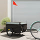 TRAILER VIDAXL BICYCLE 45 kg di ferro nero e grigio