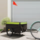 TRAILER VIDAXL BICYCLE 45 kg di ferro nero e verde