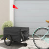 Vidaxl Bicycle Trailer 30 kg di ferro nero