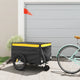 Trailer Vidaxl Bicycle 45 kg di ferro nero e giallo