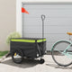 TRAILER VIDAXL BICYCLE 45 kg di ferro nero e verde