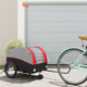 Trailer Vidaxl Bicycle 45 kg di ferro nero e rosso