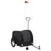Vidaxl Bicycle Trailer 45 kg di ferro nero