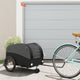 Vidaxl Bicycle Trailer 45 kg di ferro nero