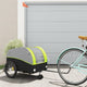TRAILER VIDAXL BICYCLE 45 kg di ferro nero e verde