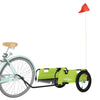 Vidaxl Biciclo Trailer Oxford Fabric and Iron Green