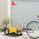 Vidaxl Bicycle Trailer Tessuto Oxford e ferro giallo
