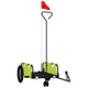 Vidaxl Bicycle Trailer Tessuto Oxford e Green di ferro