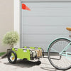 Vidaxl Biciclo Trailer Oxford Fabric and Iron Green