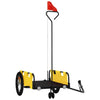 Vidaxl Bicycle Trailer Tessuto Oxford e ferro giallo