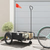 Vidaxl Bicycle Trailer Tessuto di Oxford e Iron Black