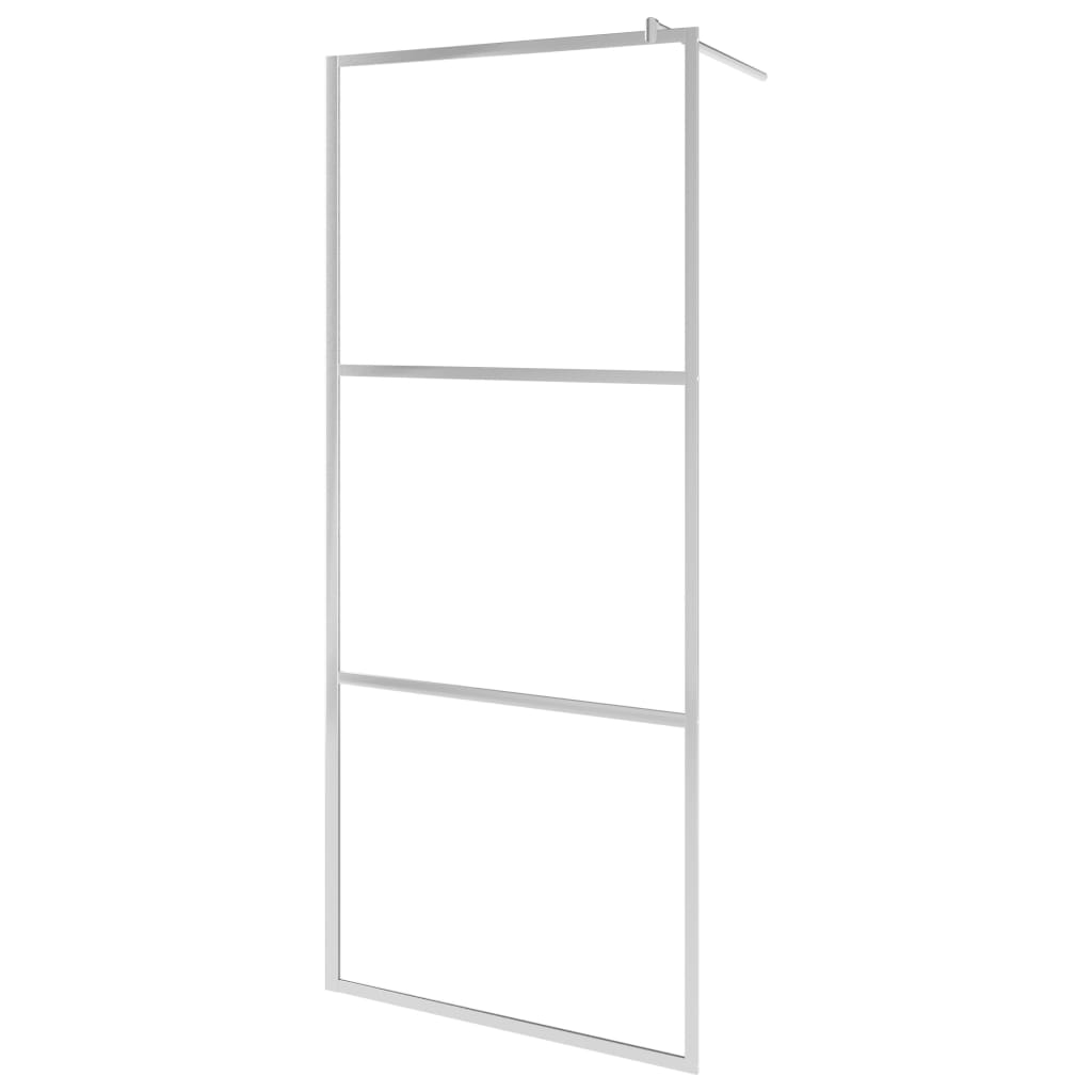 Muro de ducha Vidaxl con estante 80x195 cm ESG-GLAS CROMIUM
