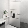 Vidaxl Walk-In Show-In Wall with Shelf 100x195 cm ESG-Glas Aluminium Chromium