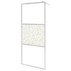 Vidaxl Walk-In Show-In Wall with Shelf 100x195 cm ESG-Glas Aluminium Chromium