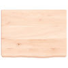 Vidaxl wastafelblad 40x30x(2-6) cm onbehandeld massief hout