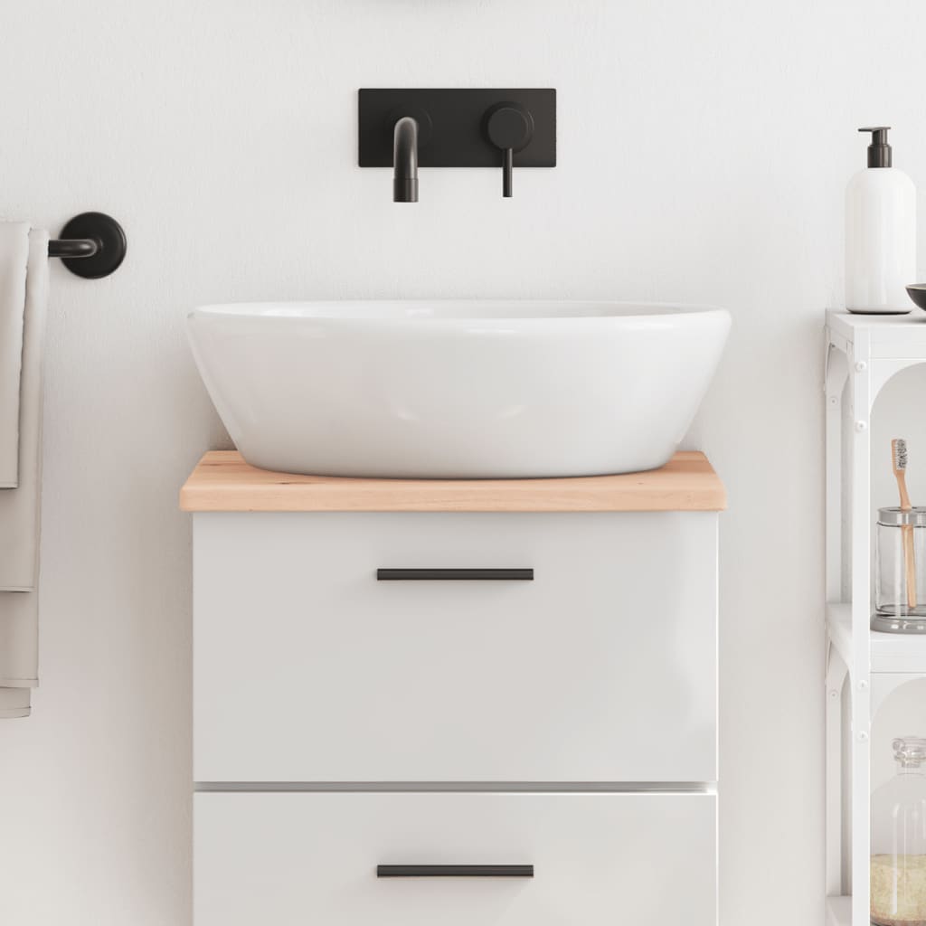 Vidaxl Washbasin Sheet 40x40x2 cm de madera maciza no tratada