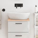 Vidaxl Washbasin Sheet 40x40x2 cm de madera maciza no tratada