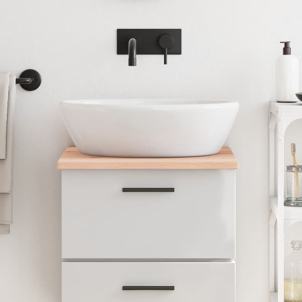 Vidaxl Washbasin Tabla 40x60x2 cm de madera maciza no tratada