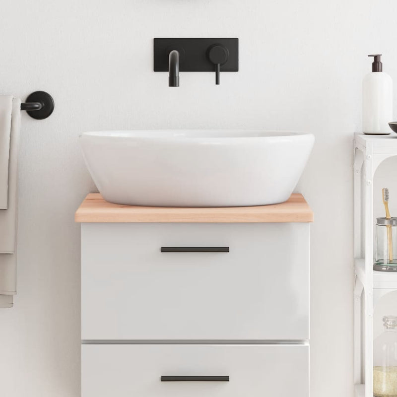 Vidaxl Washbasin Tabla 40x60x2 cm de madera maciza no tratada
