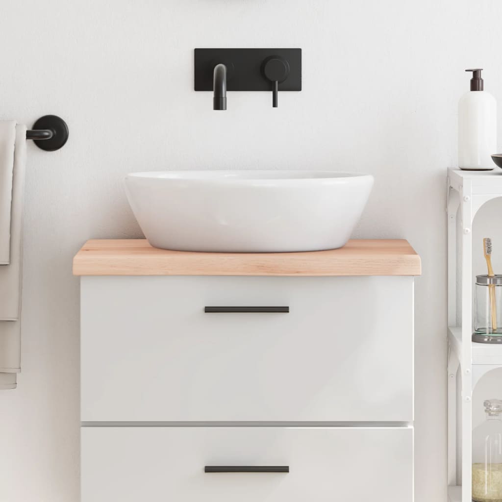 Vidaxl Washbasin Sheet 60x30x (2-4) CM Madera maciza no tratada