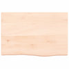 Vidaxl wastafelblad 60x40x(2-6) cm onbehandeld massief hout