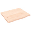 Vidaxx encimera de lavabo 60x50x2 cm de madera maciza sin tratar